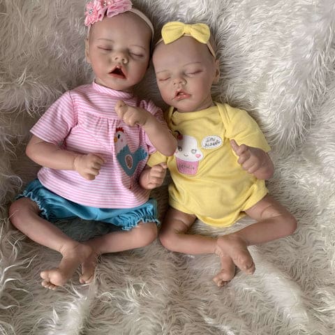 poupée reborn jumelle Lina et Lana